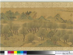 明仇英清明上河图　卷,绘画,节令与二十四节气,建筑,山水,人物,器用,船,走兽,花草,树木,车,翎毛,佛道人物