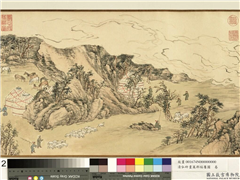 清弘旿画万邦绥屡图　卷,绘画,山水,人物,走兽,建筑,车,树木,船