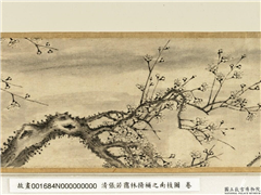 清张若霭临扬补之南枝图　卷,绘画,花草,山水