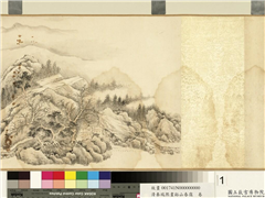 清秦瑞熙画谿山春霭　卷,绘画,山水,翎毛,花草,树木,建筑,船