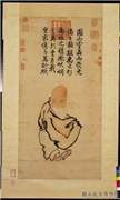 明宣宗画寿星　轴,绘画,佛道人物