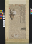 明宣宗壶中富贵图　轴,绘画,走兽,花草,器用