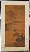 明宋旭清吟消夏图　轴,绘画,树木,船,山水,节令与二十四节气,花草,器用,建筑,人物