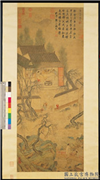 明钱贡太平春色　轴,绘画,节令与二十四节气,花草,山水,人物,建筑,器用,树木