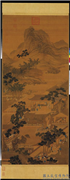 明人西园雅集　轴,绘画,经史-故事,人物,山水,花草,树木,建筑,走兽,器用,车