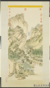 清弘旿竹蹊绚锦　轴,绘画,山水,树木,人物,花草,建筑