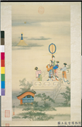 清丁观鹏画人物　轴,绘画,节令与二十四节气,人物,山水,花草,器用,建筑,果蔬