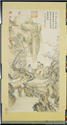 清贾全画咏梅图　轴,绘画,山水,花草,人物,器用,建筑