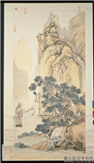 清金廷标画归猿洞故事　轴,绘画,经史-故事,人物,树木,山水,走兽,佛道人物,器用,其他