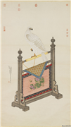 清杨大章画白鹰　轴,绘画,翎毛,花草,草虫,器用
