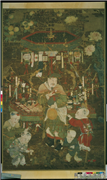 货郎图　轴,绘画,人物,器用,其他,果蔬,花草
