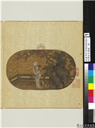 宋刘松年真蹟　册　桃花仕女,绘画,人物,花草,建筑,山水,树木,器用
