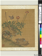 宋钱选写生图　册　花草蝴蝶,绘画,花草,山水,草虫
