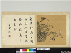 宋钱选摹古花蜨图　册　花蝶,绘画,花草,草虫,山水
