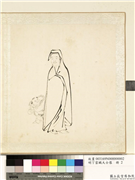明丁云鹏大士像　册　大士像（二）,绘画,佛道人物