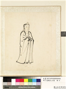 明丁云鹏大士像　册　大士像（六）,绘画,佛道人物