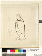 明丁云鹏大士像　册　大士像（八）,绘画,佛道人物,山水,花草,器用