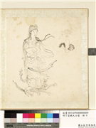 明丁云鹏大士像　册　大士像（九）,绘画,佛道人物,花草,器用,其他,水中动植物