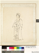 明丁云鹏大士像　册　大士像（十）,绘画,佛道人物