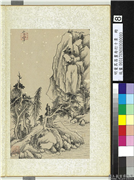 明董其昌画舟行十景　册　夏日垂阴,绘画,山水,树木