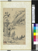 明董其昌画舟行十景　册　湖光山色,绘画,山水,树木