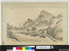 明卞文瑜溪山写胜　册　崇山村舍,绘画,山水,建筑,树木