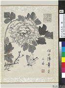 清王武花卉　册　墨画牡丹,绘画,花草,草虫