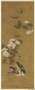 元人芙蓉花鸭　轴,绘画,花草,翎毛,山水