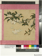 清蒋廷锡花卉　册　桃花双燕,绘画,花草,翎毛