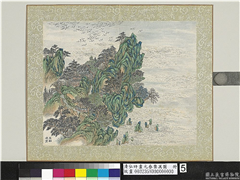 清弘旿画元春集万图　册　万翮凌霄,绘画,山水,树木,建筑