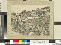清弘旿星次环周　册　万岩响雪,绘画,山水,树木,建筑