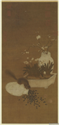 元人岁朝图　轴,绘画,节令与二十四节气,花草,走兽,器用,果蔬