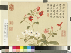 清钱维城画四气含和下册　册　翦秋罗,绘画,花草
