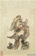 清永瑢画山水　册　雪栈枫丹,绘画,山水,树木,建筑
