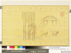 清永瑢绘大云轮请雨经结坛仪轨图说　册　坛中经幄,绘画,器用