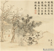 清董诰画饯腊迎祥　册　先春报喜,绘画,节令与二十四节气,山水,树木,人物,建筑,器用,翎毛,花草