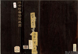 清董诰画二十四番花信风图　册,绘画,