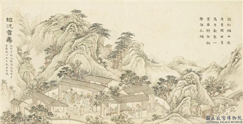 清戴衢亨寿侣熙春　册　临沅耆寿,绘画,经史-故事,山水,人物,树木,建筑,器用,果蔬