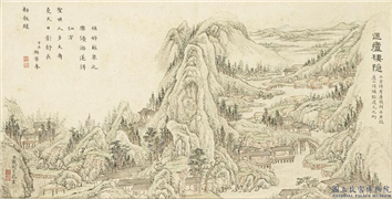 清戴衢亨寿侣熙春　册　匡庐栖隐,绘画,经史-故事,山水,人物,树木,建筑,器用