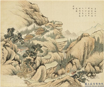 清黄钺寿世徵祥　册　紫芝上寿,绘画,山水,人物,树木,花草,建筑,器用