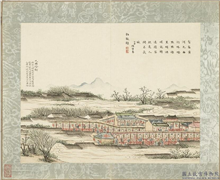 清黄钺画京辇春熙　册　九曲灯棚,绘画,节令与二十四节气,器用,建筑,山水,人物,树木