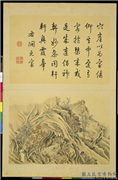 清周鲲摹唐寅终南十景图　册　洞元室,绘画,山水,人物,器用,树木
