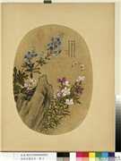 清余省画花卉　册　僧鞋菊石竹,绘画,花草,草虫,山水
