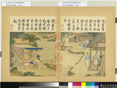 清冷枚耕织图　册　下簇,绘画,人物,树木,建筑,器用