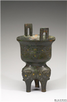 嵌金银兽面纹甗,不详,青铜,礼器