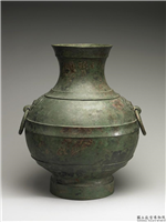 汉 兽环壶(锺),汉,青铜,礼器