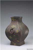 汉 鎏金兽环钫,汉,青铜,礼器
