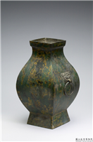 汉 鎏金兽环钫,汉,青铜,礼器