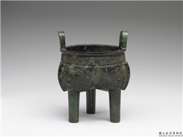 商末 兽面纹鬲鼎,商末,青铜,礼器