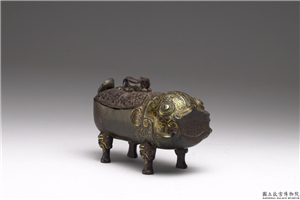 明 错金虎匜,明,金属,水器,陈设